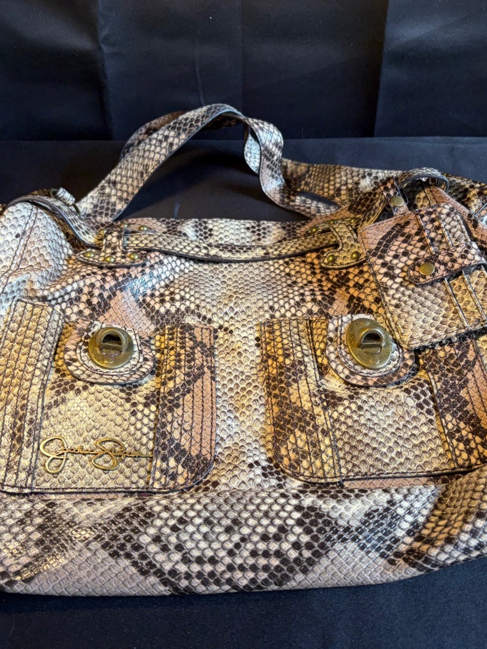 Used Jessica Simpson Snakeskin print Bag